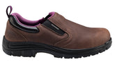 AVENGER WMNS FOREMN SLIPON BRN