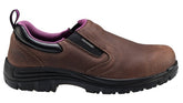 AVENGER WMNS FOREMN SLIPON BRN