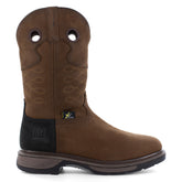 FRYE MNS BROWN PULL-ON MET EH
