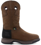 FRYE MNS BROWN PULL-ON MET EH