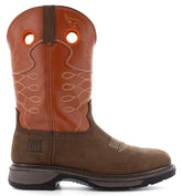 FRYE MNS BROWN WESTERN EH BOOT