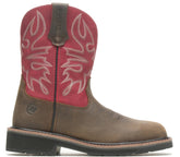 HYTEST WMNS BRN/RED PULL-ON ST