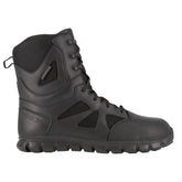 REEBOK MENS BLK 8" ZIP BOOT