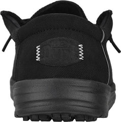 HEYDUDE WALLY BLK CT SLIP-ON