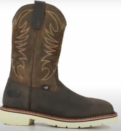 THOROGOOD BRN SQR TOE WELLY