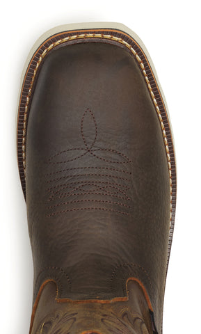 THOROGOOD BRN SQR TOE WELLY