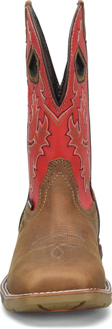 DOUBLE H TAN 11" WP SQR TOE