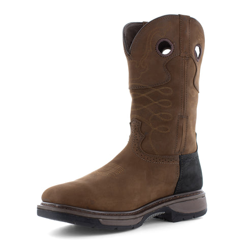 FRYE BRN PULL-ON MET EH