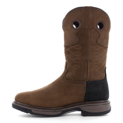 FRYE MNS BROWN PULL-ON MET EH