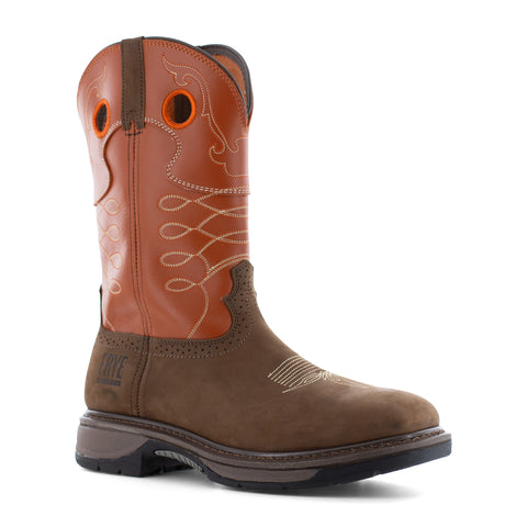 FRYE BRN WESTERN EH BOOT