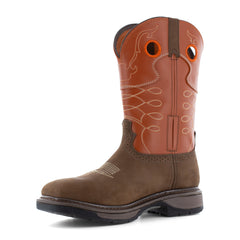 FRYE BRN WESTERN EH BOOT