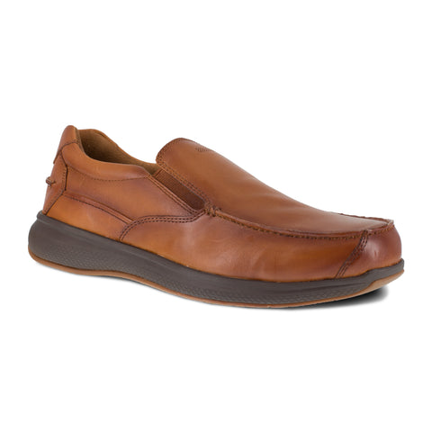 FLORSHEIM BROWN SD SR SLIP-ON