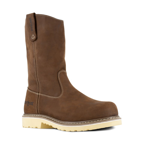 IRON AGE BROWN PULL-ON 90 HEEL