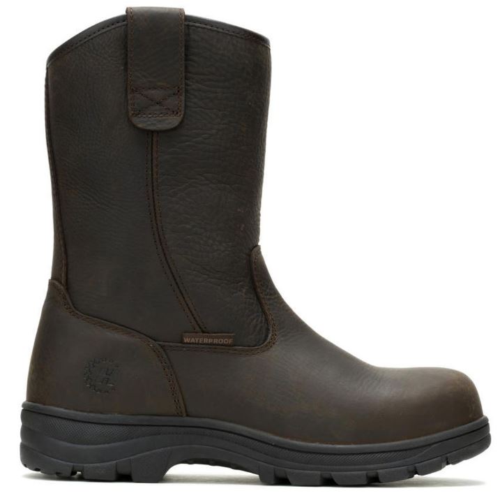 HYTEST BRN PULL-ON EH BOOT