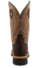 TWISTED X BROWN ALLOY SQR TOE