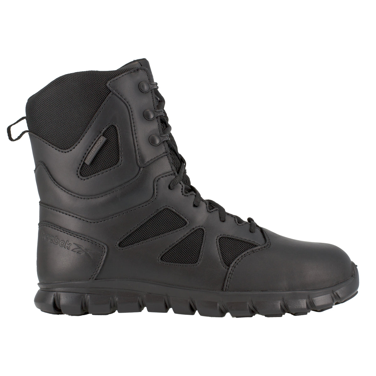 BLACK 8" WP COMP SIDE ZIPPER