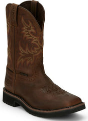 JUSTIN MNS DRILLR ST WP BROWN