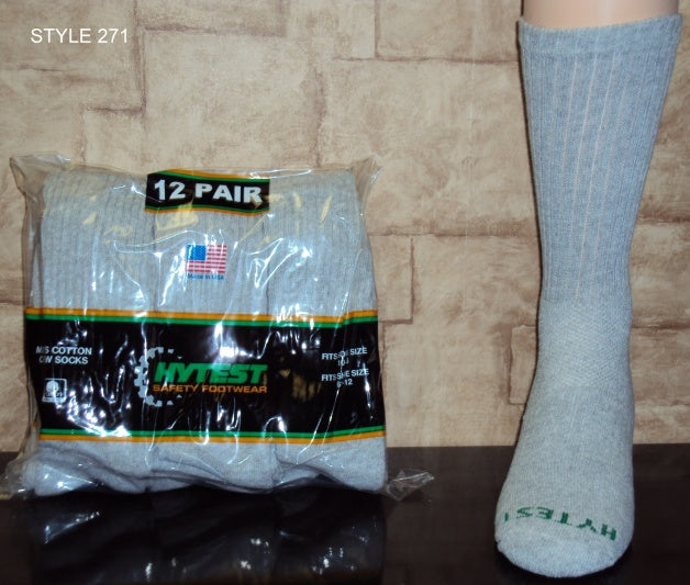 T HOSIERY MNS GREY CREW 6PK