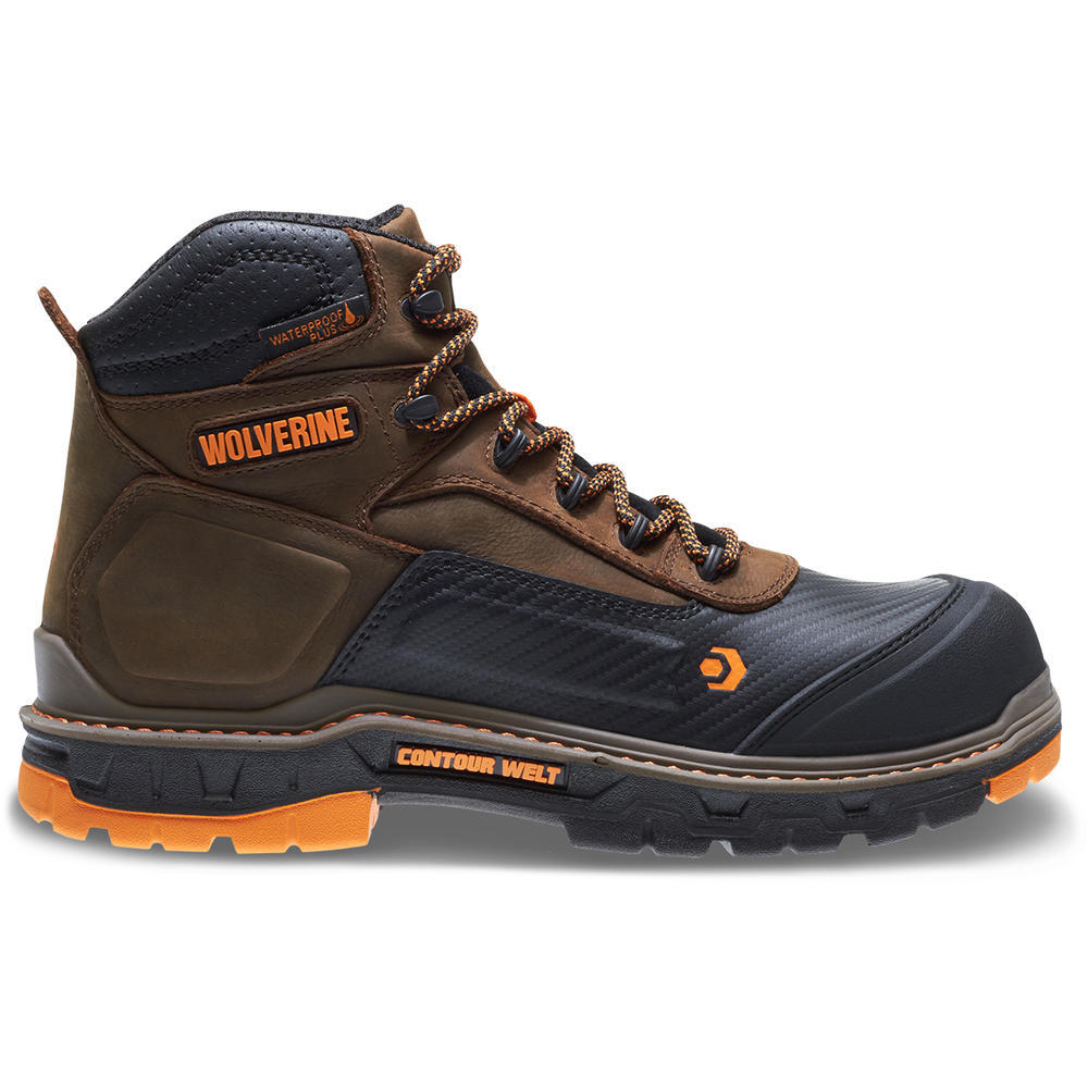 WOLVERINE BROWN WP EH 6" BOOT