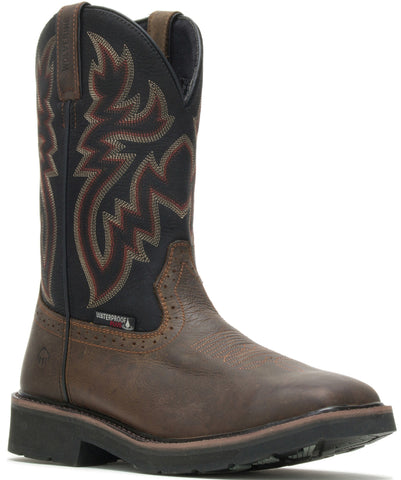 WOLVERINE BLACK/BRN WP PULL-ON