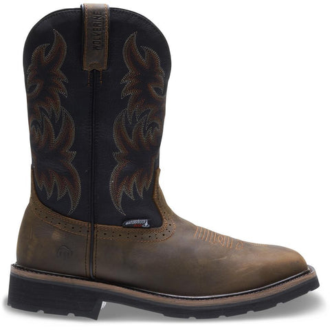 WOLVERINE BLACK/BRN WP PULL-ON